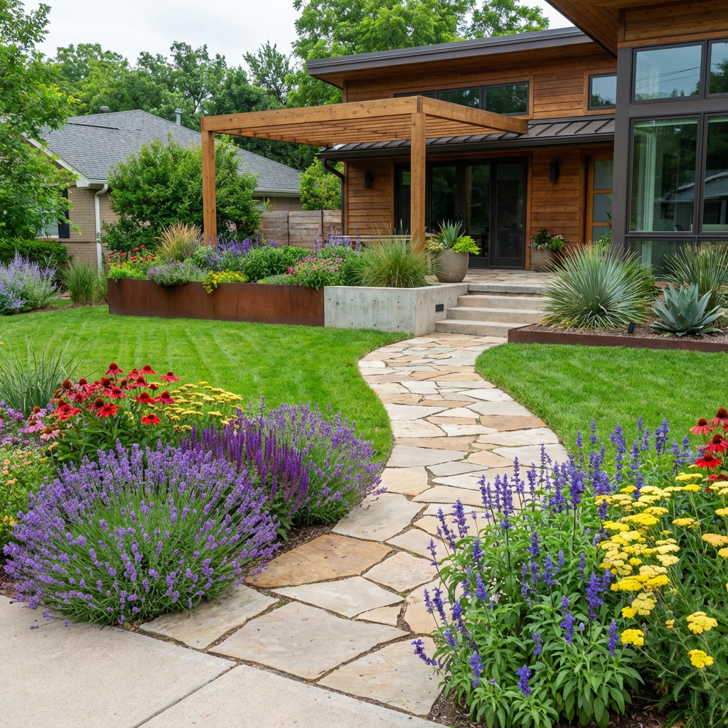 Front yard landscaping idea