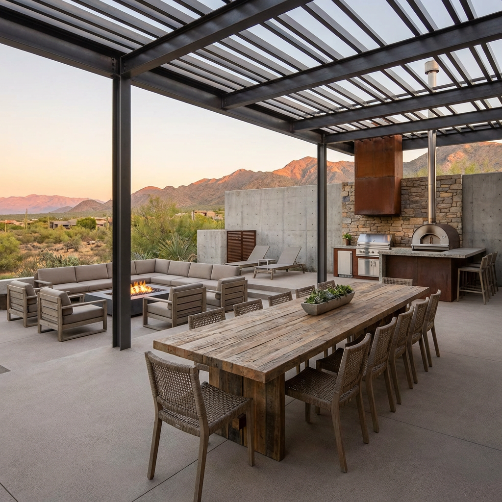 Patio landscaping idea
