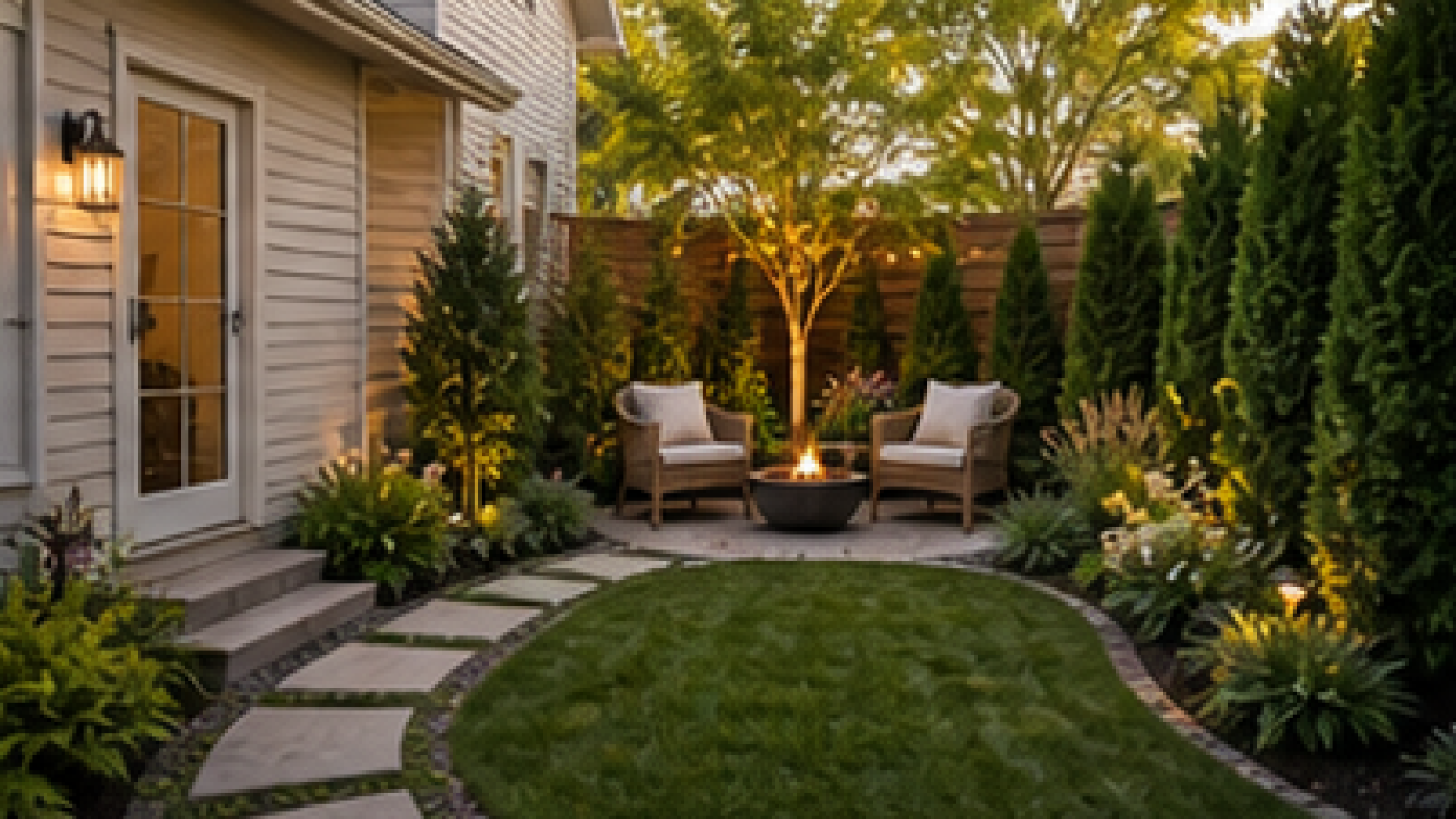 Backyard Corner Landscaping Ideas in a real yard