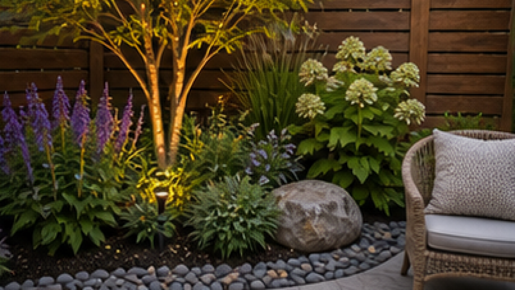 Backyard Corner Landscaping Ideas planting and material detail