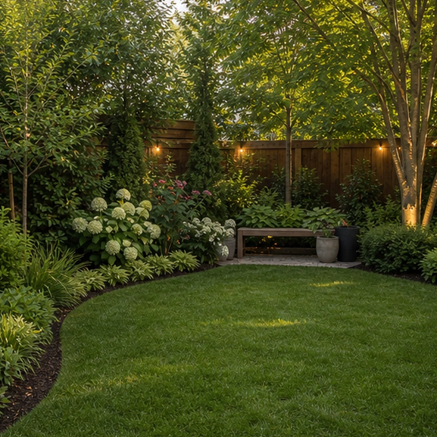 Backyard Design Ideas planting and material detail