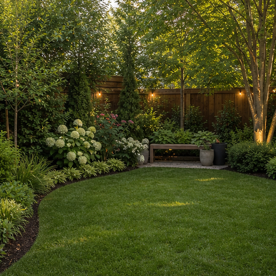 Backyard Design Ideas planting and material detail