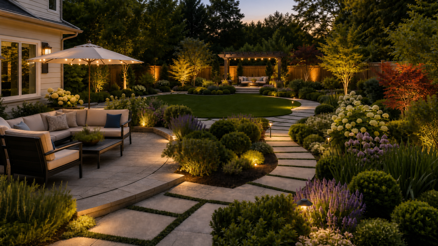 Backyard Design Ideas lighting idea
