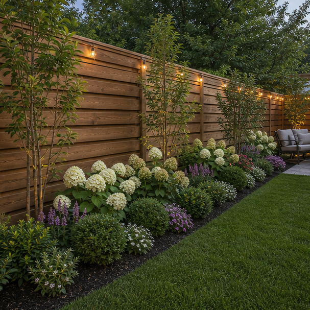 Backyard Fence Line Landscaping Ideas alternate style