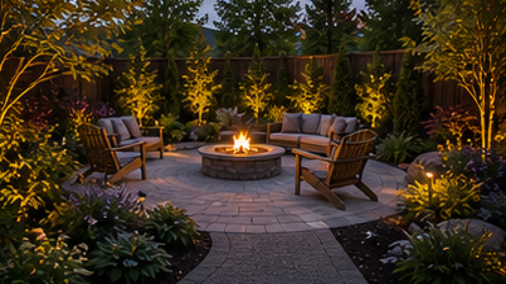 Backyard Fire Pit Landscaping Ideas second view