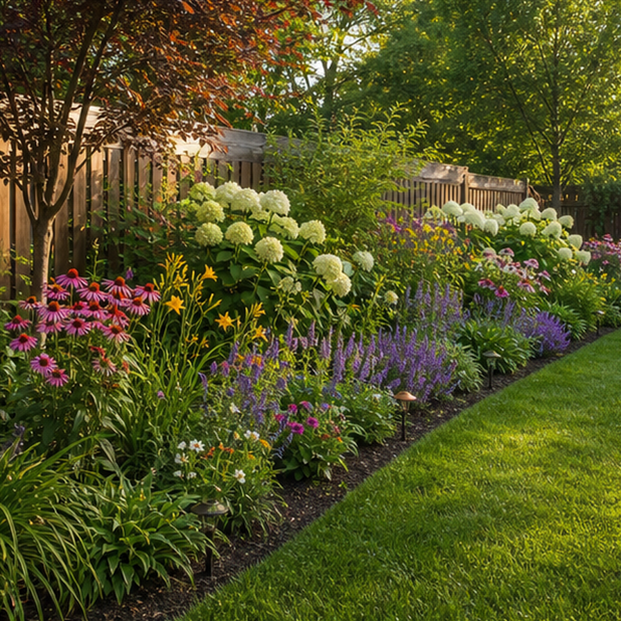 Backyard Garden Ideas in a real setting