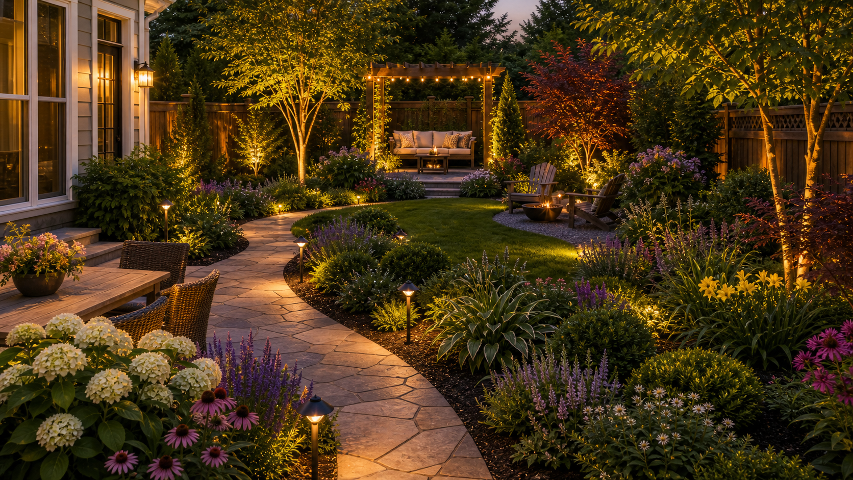 Backyard Garden Ideas lighting idea