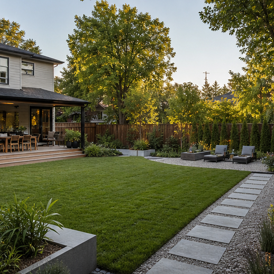 Backyard Ideas in a real setting