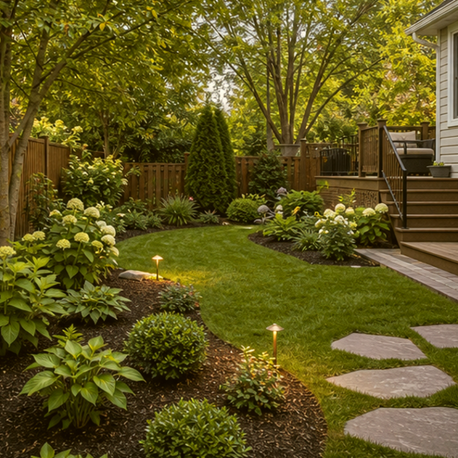 Backyard Landscaping Ideas lighting idea