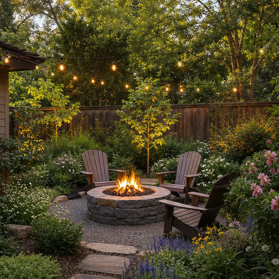 Backyard Landscaping Ideas planting and material detail