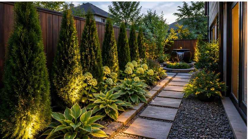 Backyard Landscaping Ideas with privacy edge