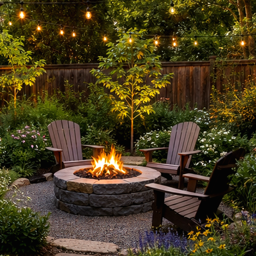 Backyard Landscaping Ideas materials and planting