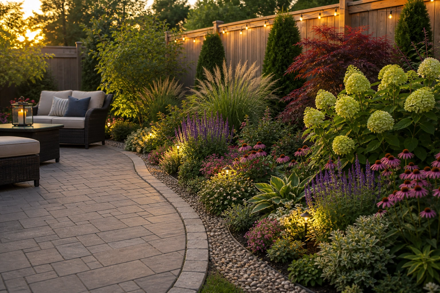 Backyard Patio Border Ideas overview