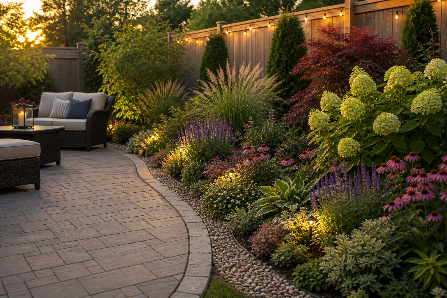 Backyard Patio Border Ideas overview