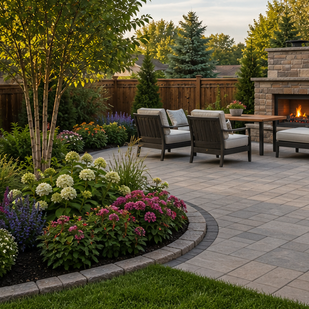 Backyard Patio Border Ideas alternate style