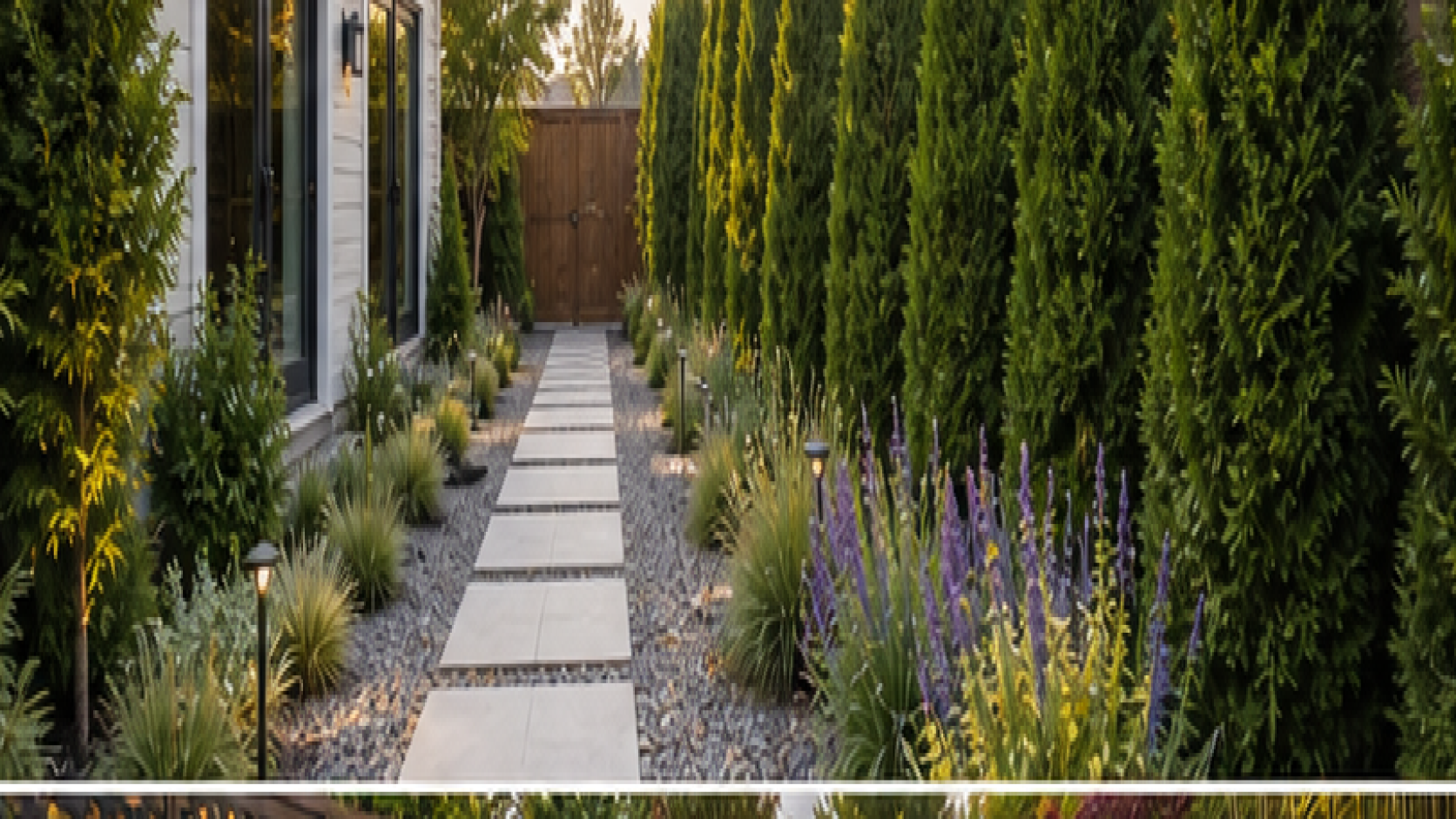 Backyard Privacy Landscaping Ideas in a real yard