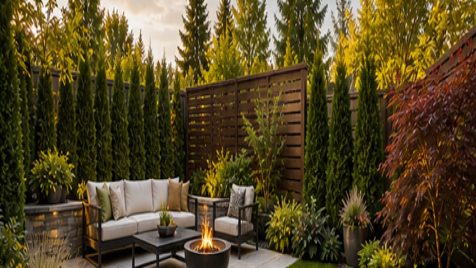Backyard Privacy Landscaping Ideas second view