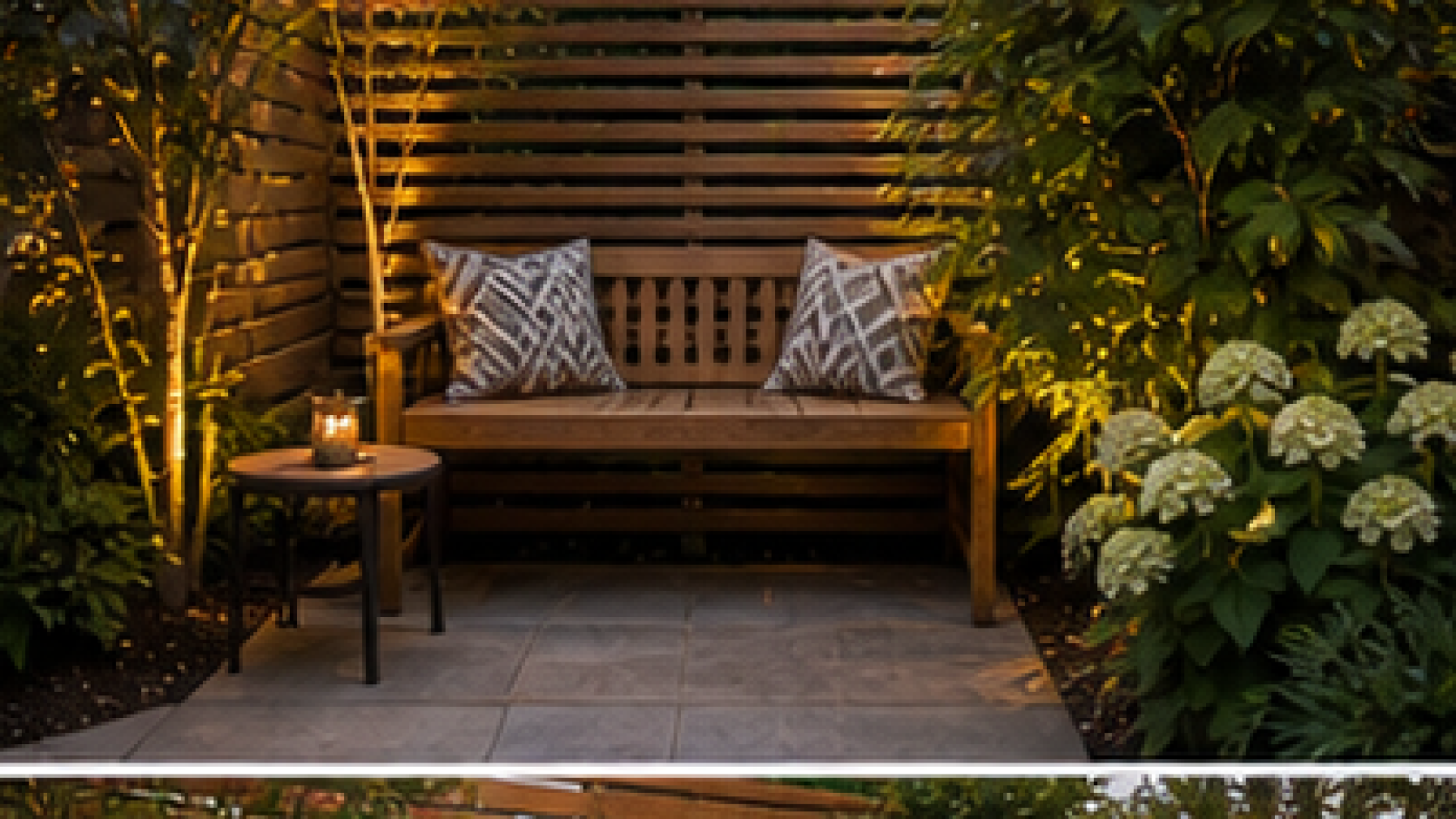 Backyard Seating Area Ideas with bench nook