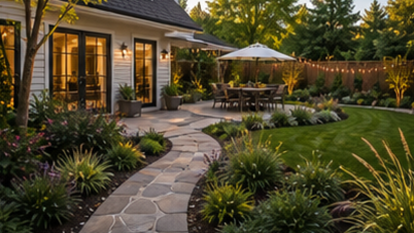 Backyard Walkway Ideas in a real yard