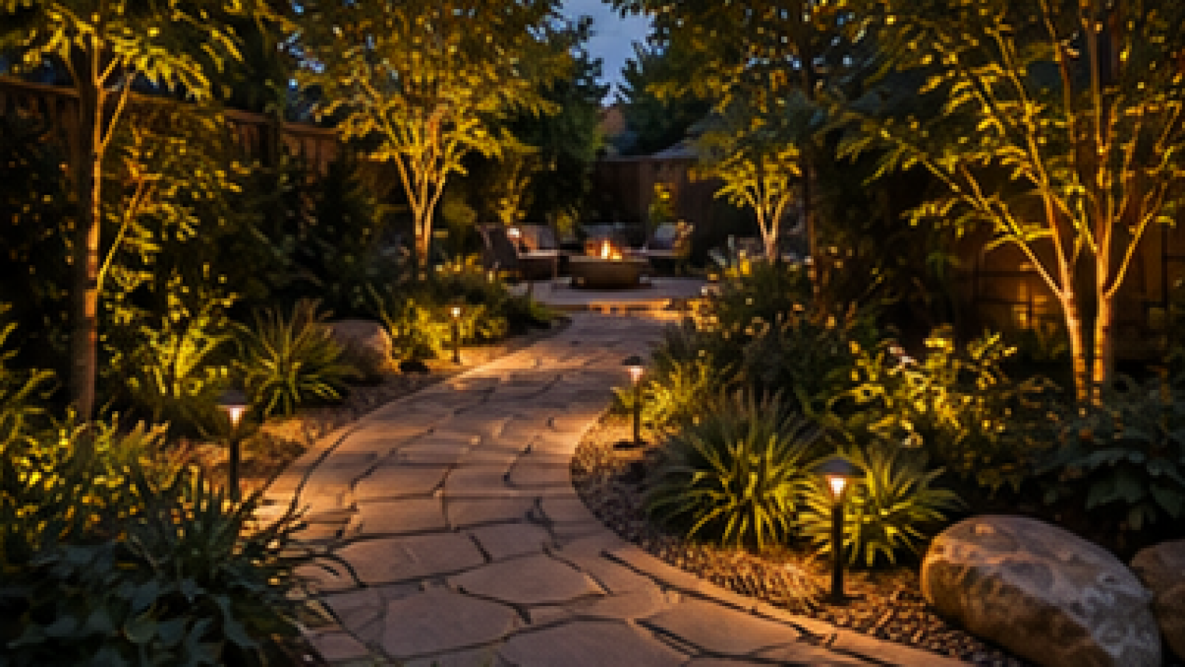 Backyard Walkway Ideas lighting idea