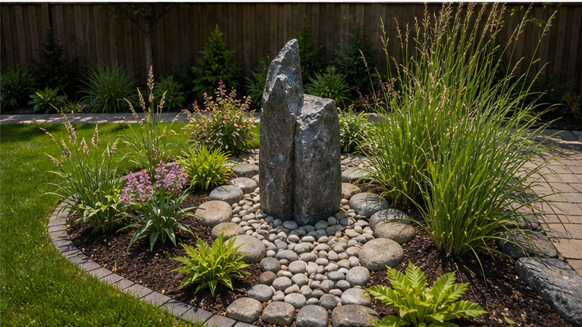 Backyard Water Feature Ideas with alternate style