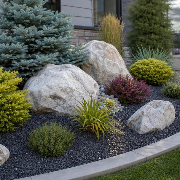 Boulder Landscaping Ideas with alternate style