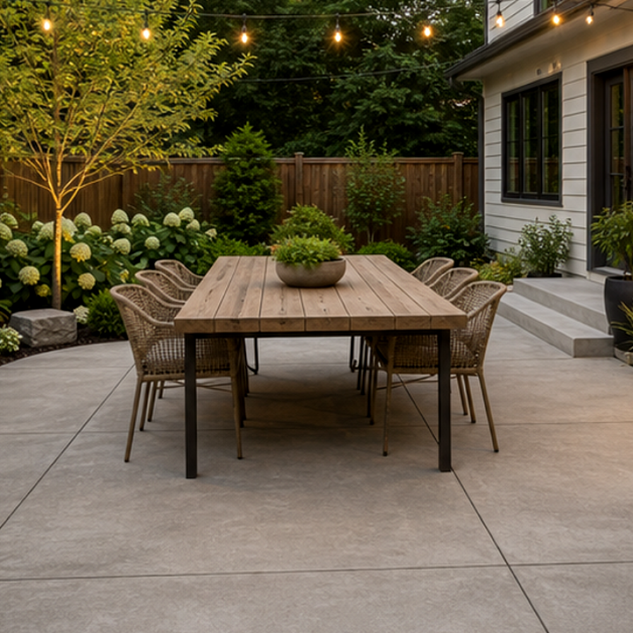 Concrete Patio Ideas layout idea