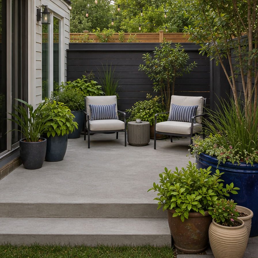 Concrete Patio Ideas alternate style
