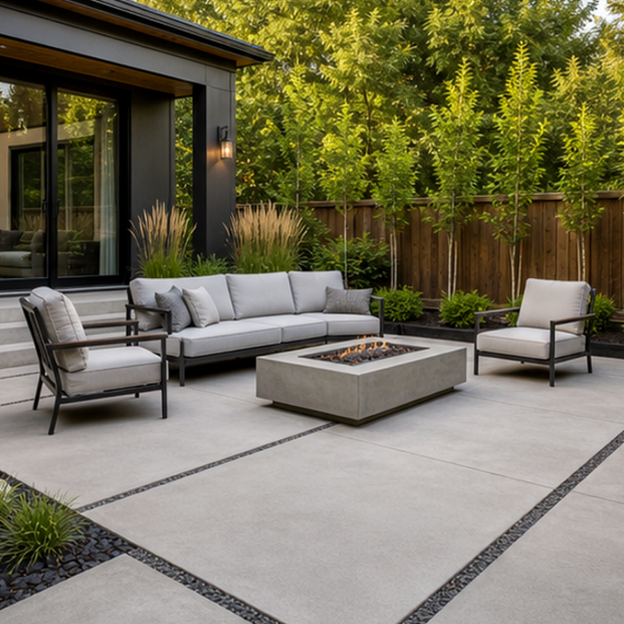 Concrete Patio Ideas second view
