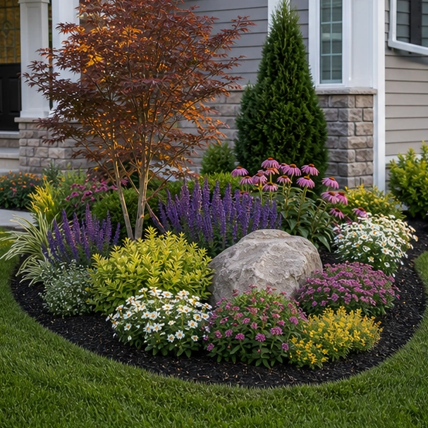 Corner Flower Bed Ideas alternate style