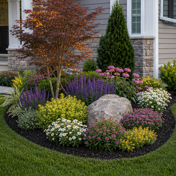 Corner Flower Bed Ideas alternate style