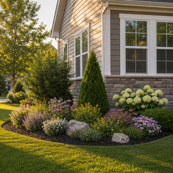 Corner Flower Bed Ideas second view