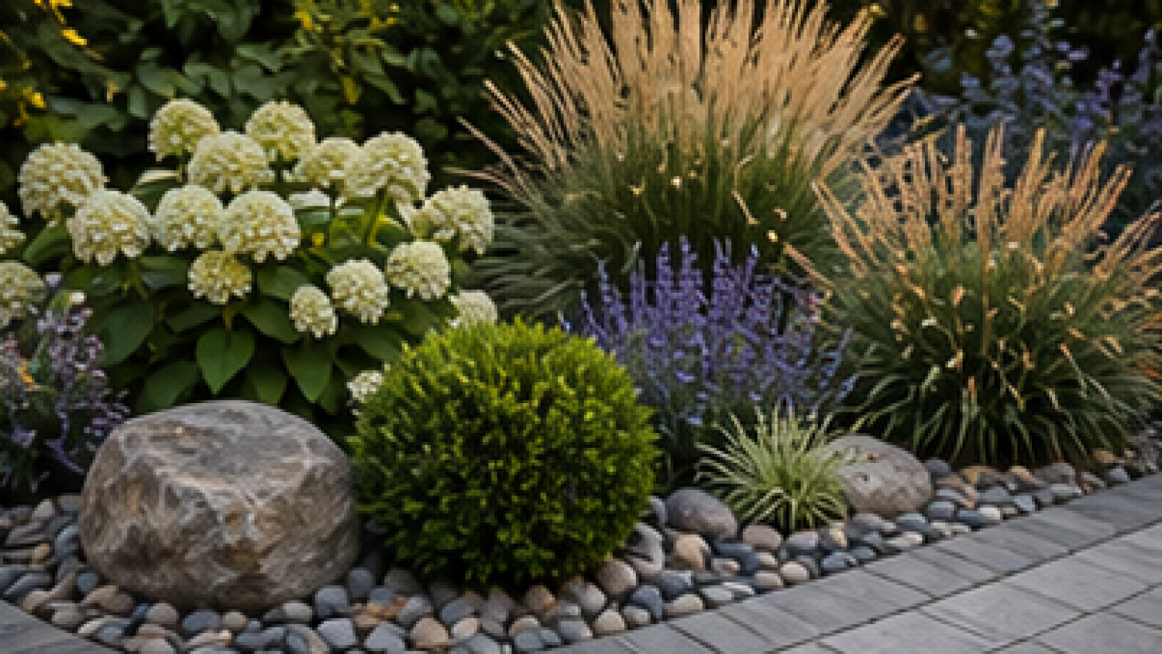 Driveway Entrance Landscaping Ideas planting and material detail
