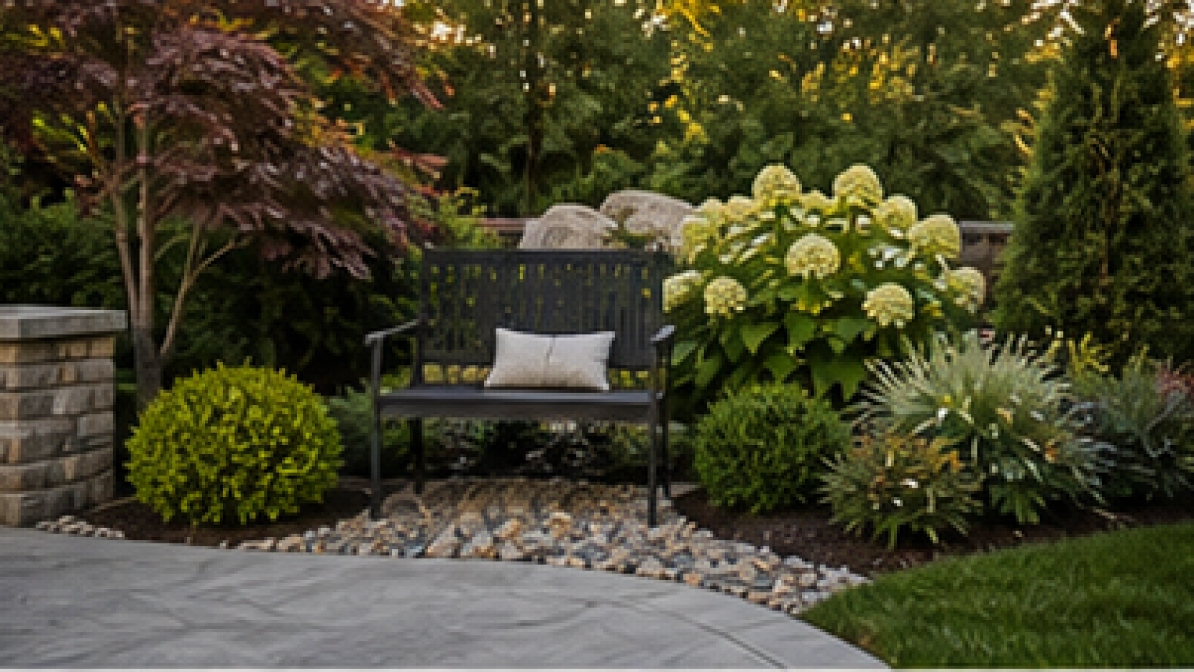 Driveway Entrance Landscaping Ideas with border stones