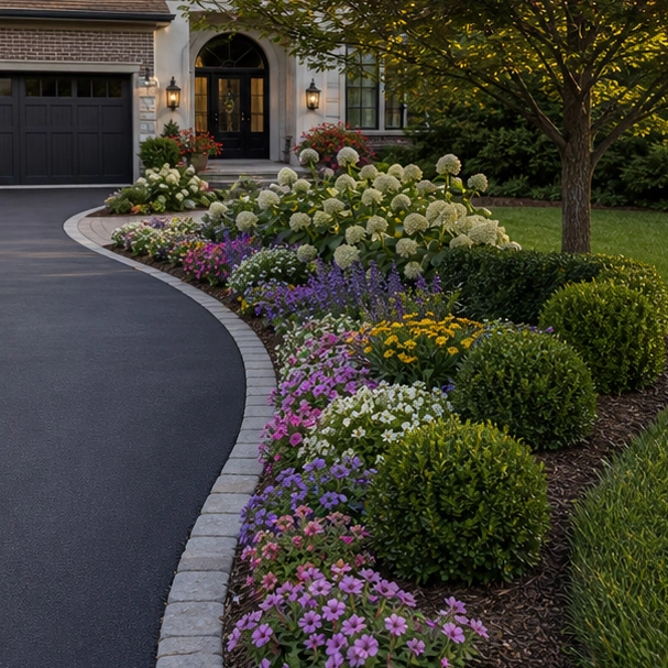 Driveway Flower Bed Ideas alternate style