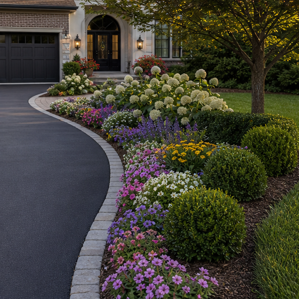 Driveway Flower Bed Ideas alternate style