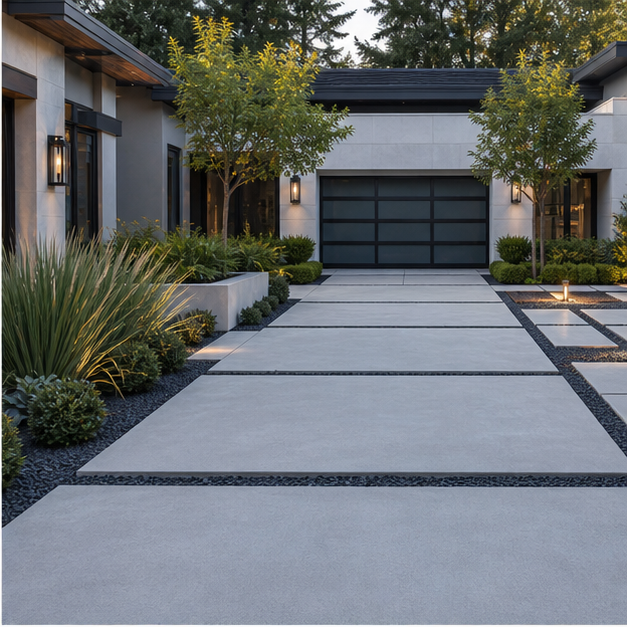 Driveway Ideas with modern lines