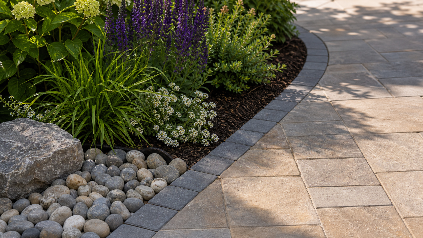 Driveway Ideas materials and planting