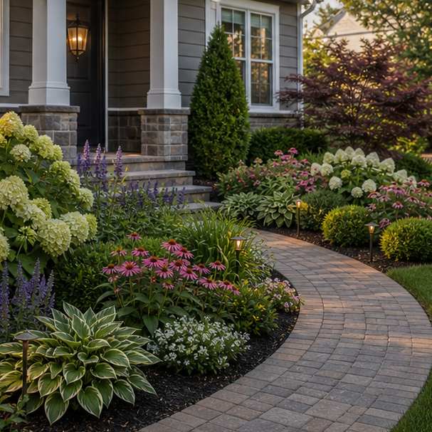 Flower Bed Around House Ideas layout idea