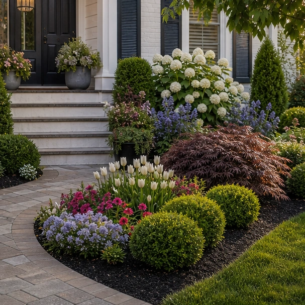Flower Bed Around House Ideas alternate style