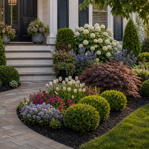 Flower Bed Around House Ideas alternate style