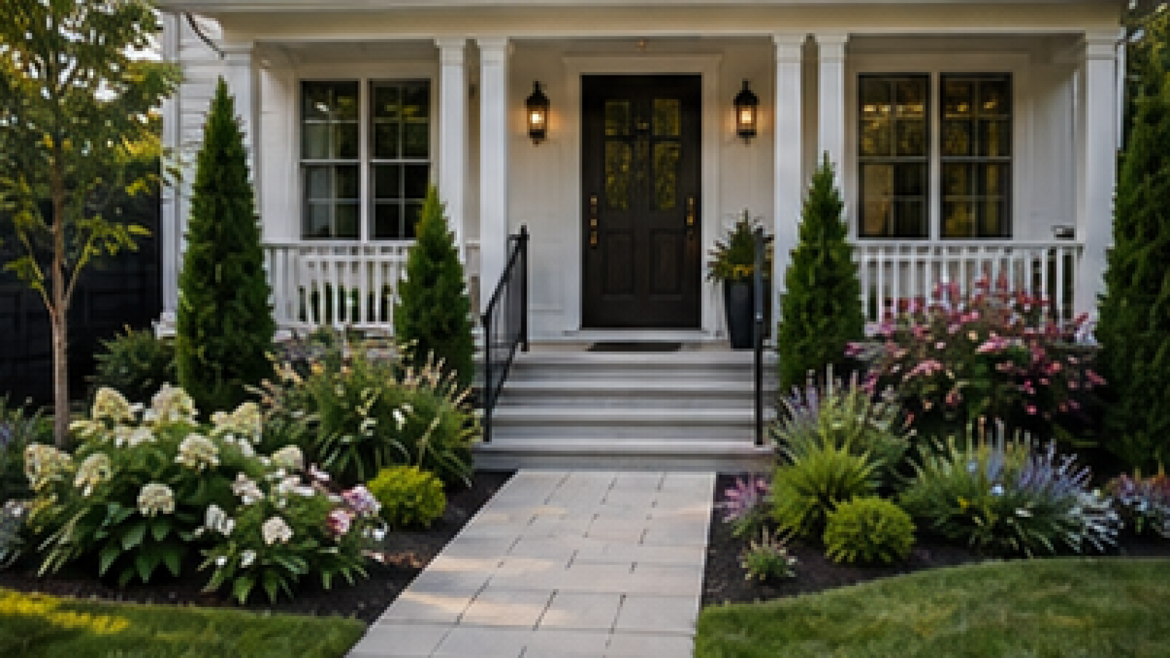 Front Porch Landscaping Ideas layout idea