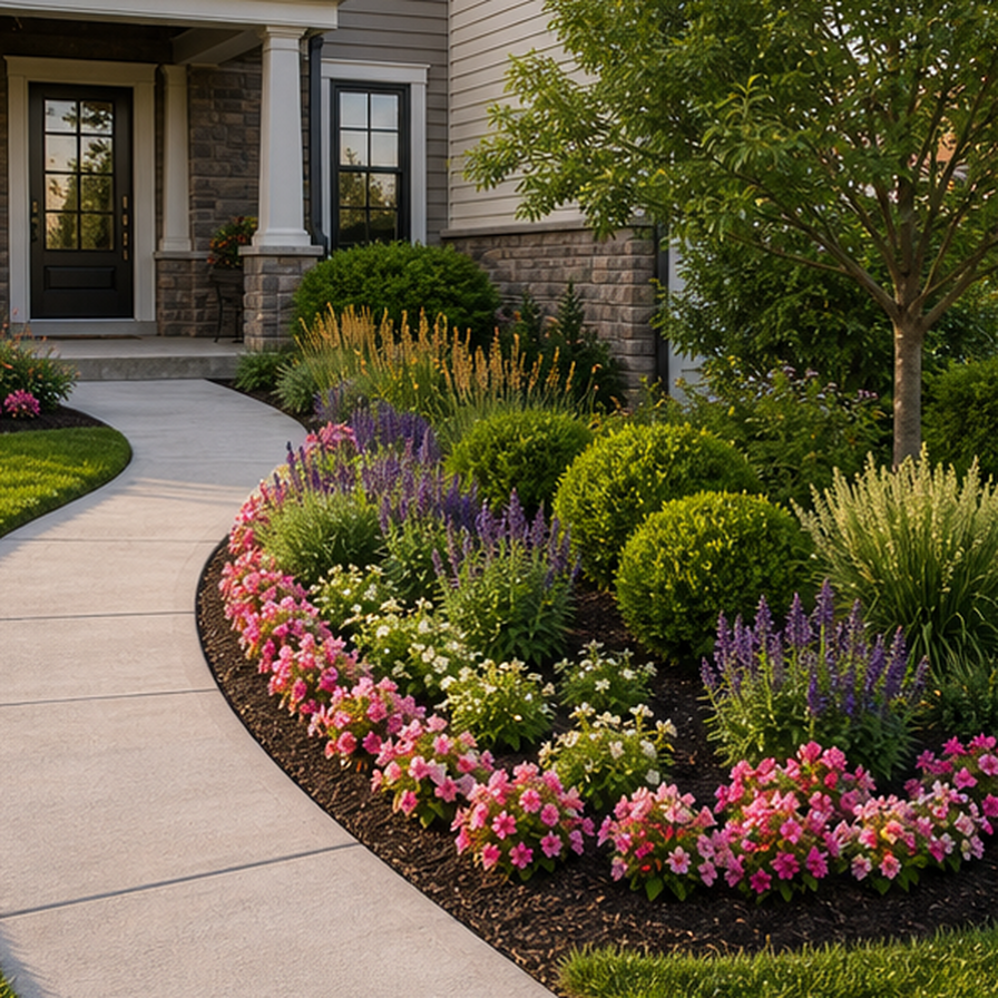 Front Yard Flower Bed Ideas overview