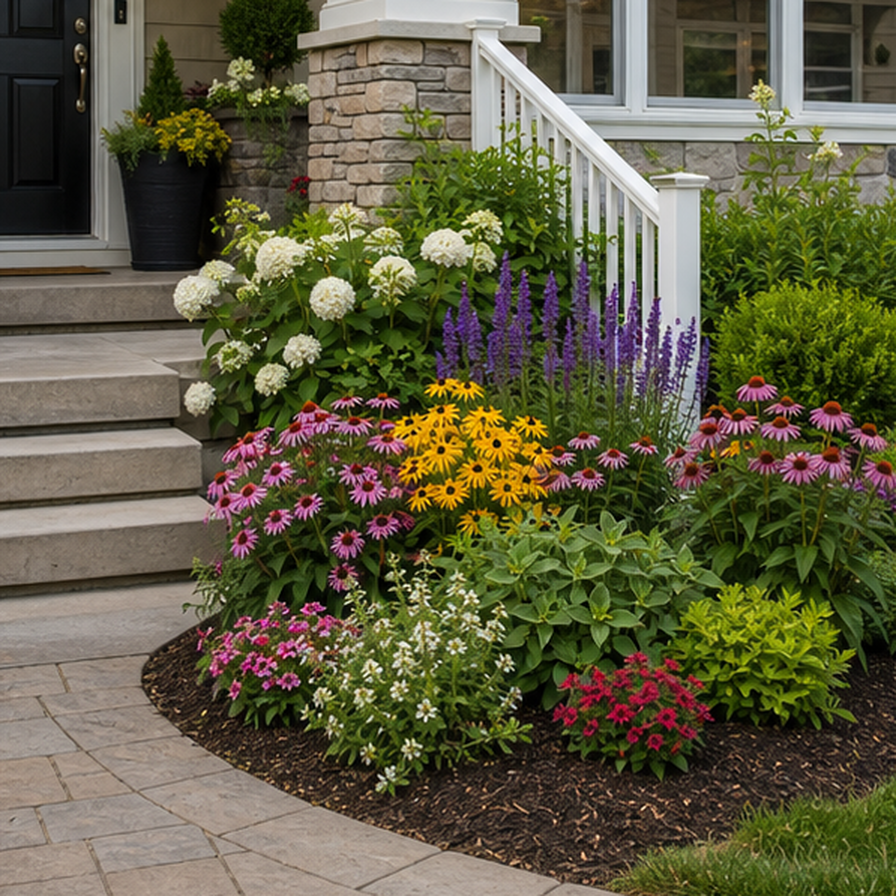 Front Yard Flower Bed Ideas alternate style