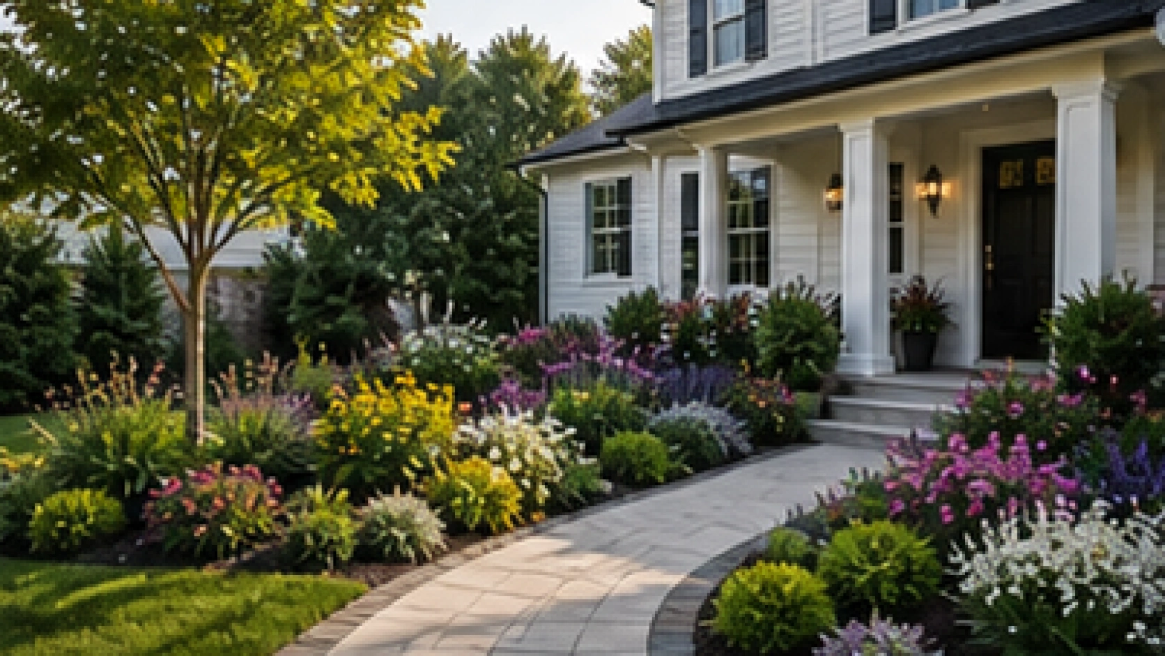 Front Yard Garden Ideas in a real yard