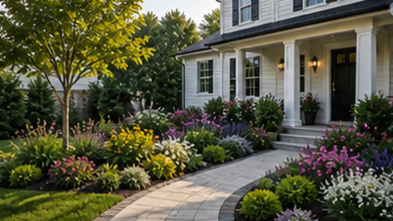 Front Yard Garden Ideas in a real yard