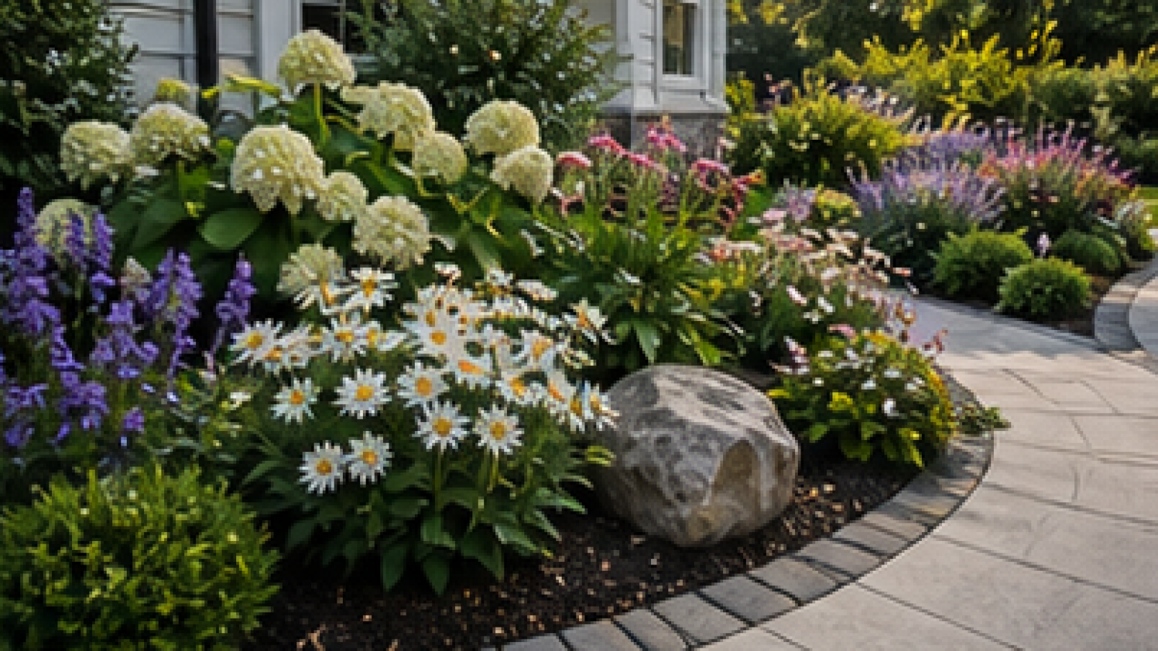 Front Yard Garden Ideas planting and material detail