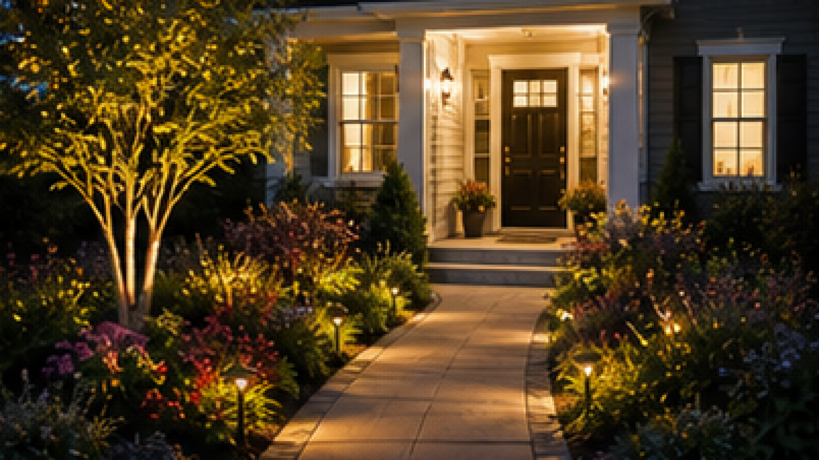 Front Yard Garden Ideas lighting idea