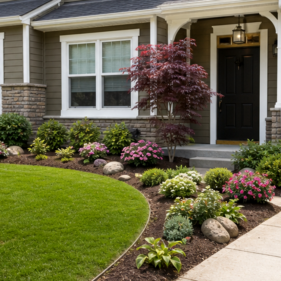 Front Yard Landscaping Ideas layout idea