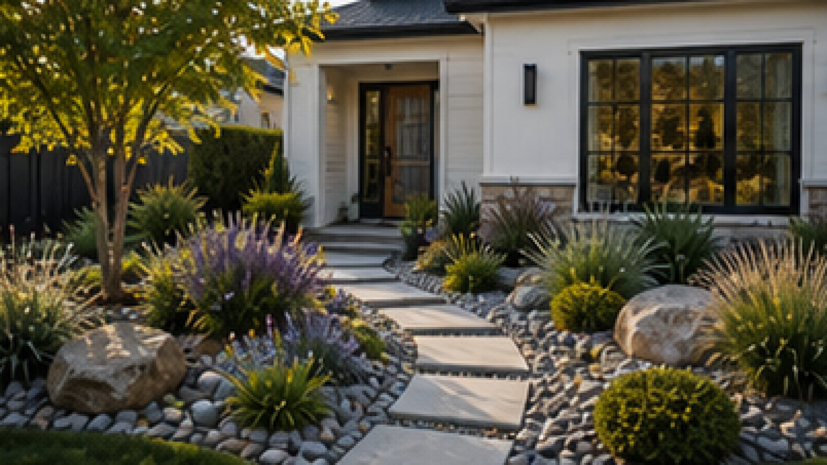 Front Yard Rock Landscaping Ideas overview
